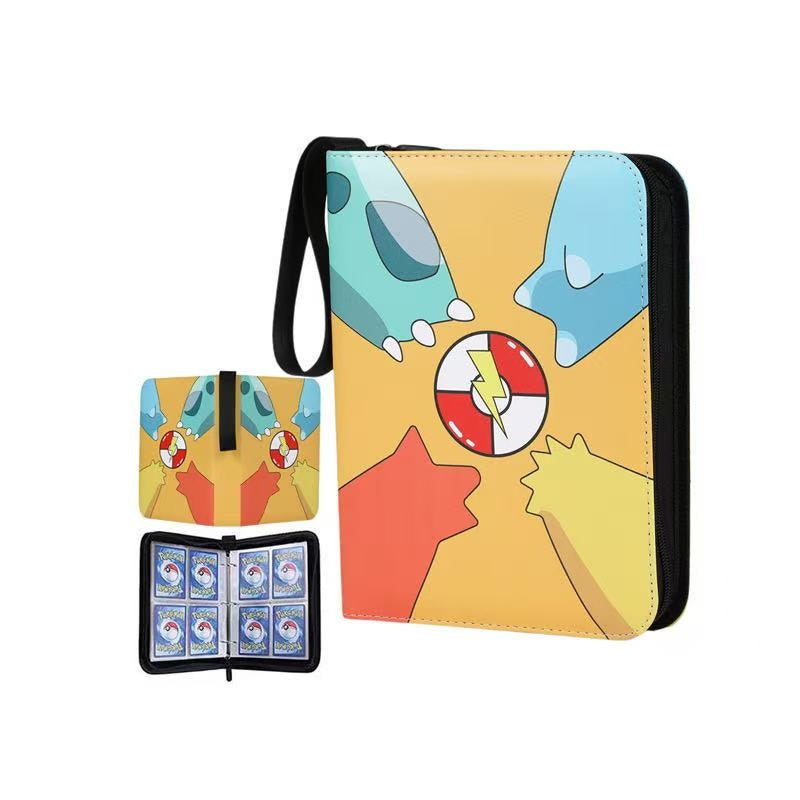 Trading Card Binder - Pokemon Paw Print Power Burst Yellow (4-Pocket) Trading Card Binder - Pokemon Paw Print Power Burst Yellow (4-Pocket)