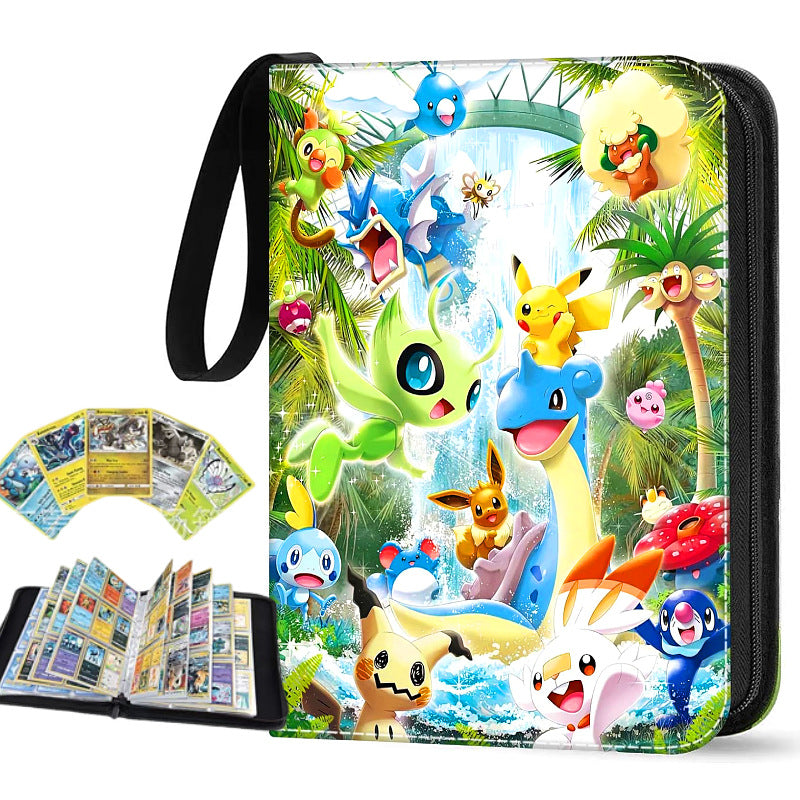 Trading Card Binder - Pokemon Celebi & Lapras (4-Pocket)(Back Order)