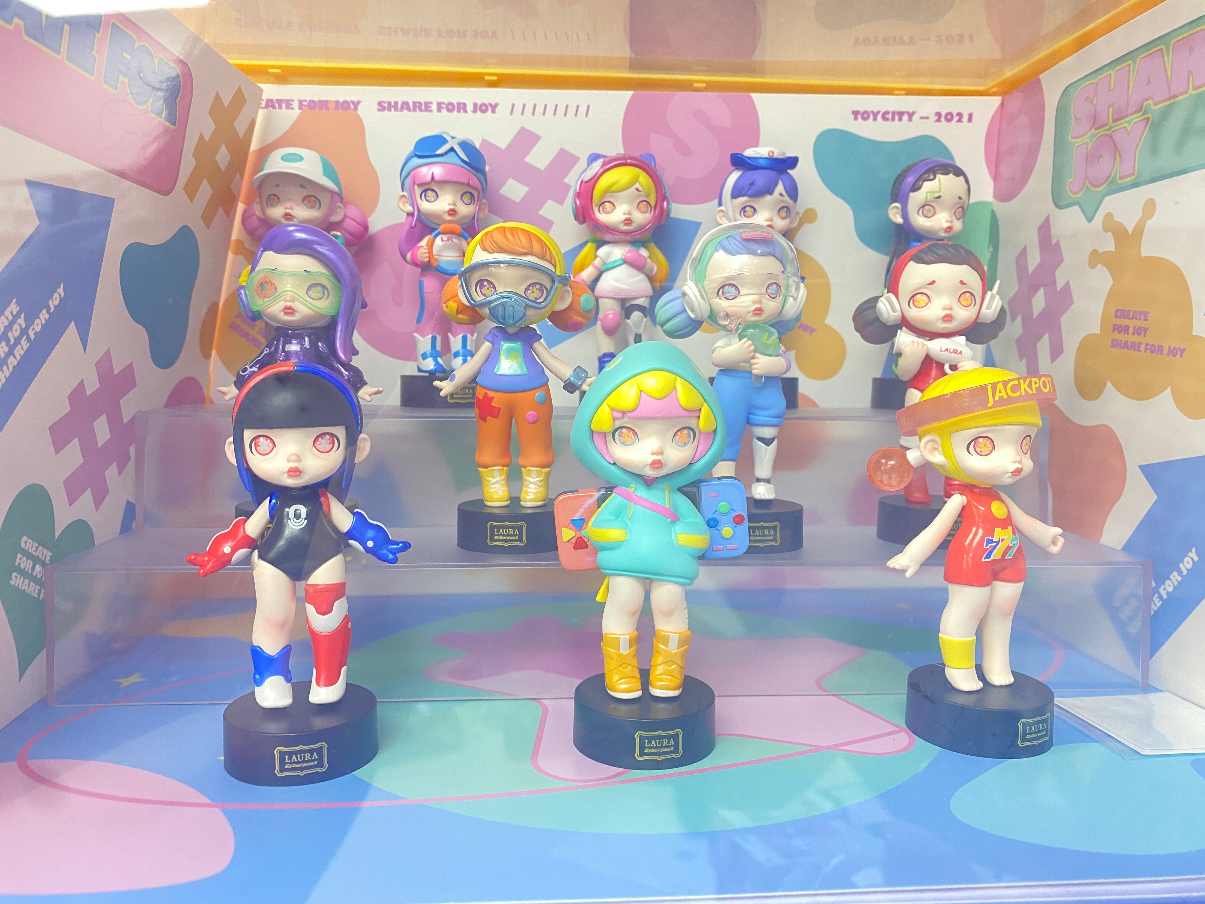 ToyCity Laura Cyberpunk Series Blind Box Display Set