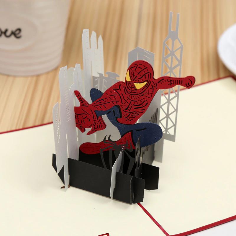 3D Spiderman Greeting Card &amp; 1pc Envelope