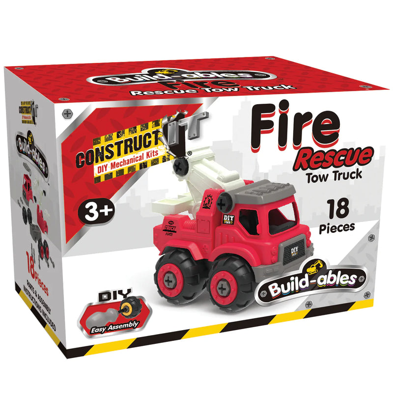 Construct IT Build-ables Fire Rescue Tow Truck
