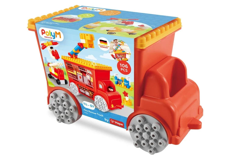 Hape PolyM Fire Rescue Truck