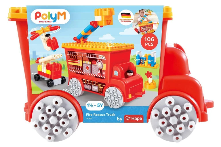 Hape PolyM Fire Rescue Truck