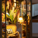 Robotime Rolife Holiday Garden House DIY Book Nook Shelf Insert TGB06