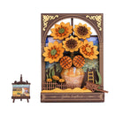 Robotime Rowood Golden Sunflower Wall Art 3D Wooden Puzzle TH002