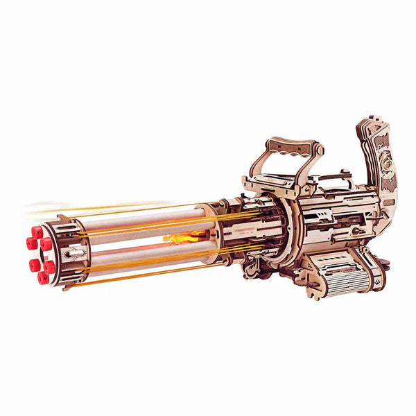 Robotime ROKR Rotating-Barrel Machine Gun 3D Wooden Puzzle LQA01 (Pre-Order)