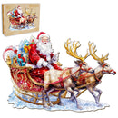 Woodbests - Santa and Rudolph Wooden Jigsaw Puzzle (90-120pcs)