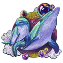 Woodbests - Joyful Dolphin Wooden Jigsaw Puzzle (90-120pcs)