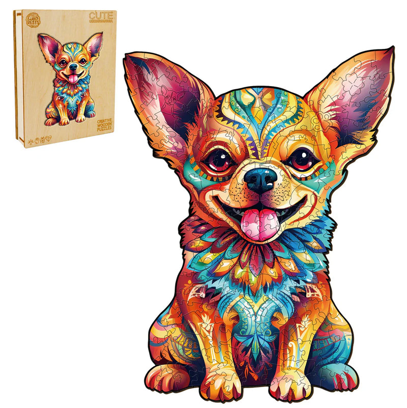 Woodbests - Cute Chihuahua Wooden Jigsaw Puzzle (160-200pcs)