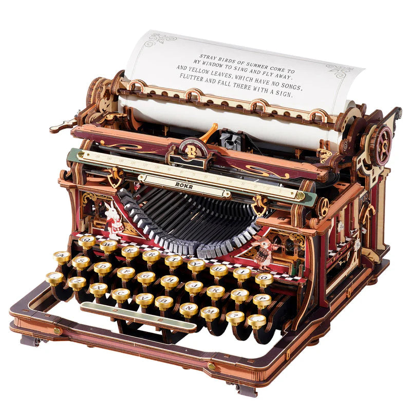 robotime-rokr-mechanical-typewriter-wooden-3d-puzzle-lk703c-magic-version