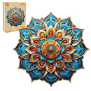 Woodbests - Mandala Blue Wooden Jigsaw Puzzle (160-200pcs)