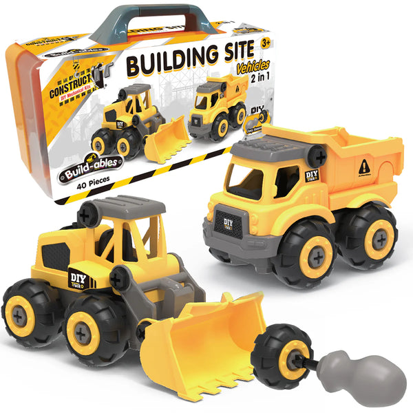 Construct IT Build-ables - Building Site Vehicles 2 in 1