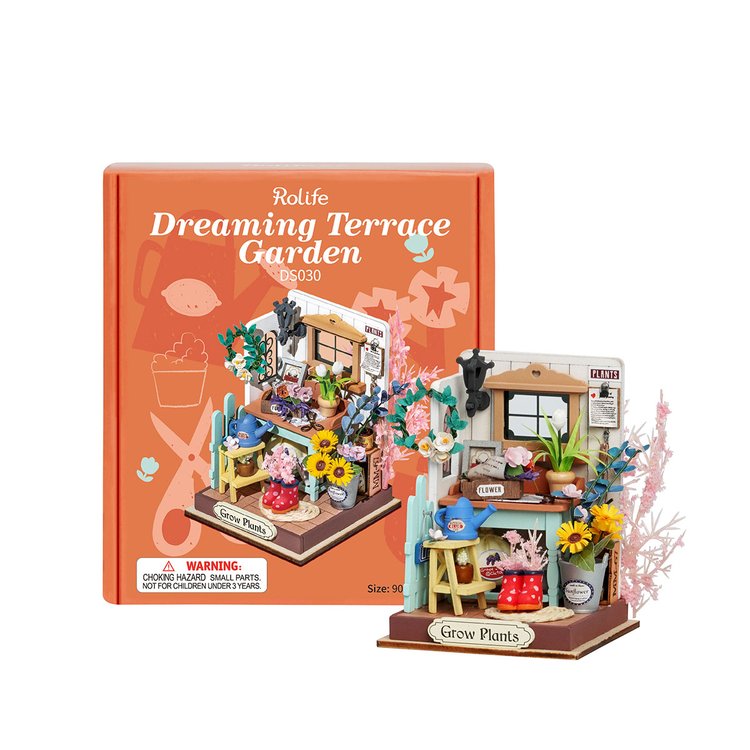Robotime Rolife Dreaming Terrace Garden DIY Miniature House DS030
