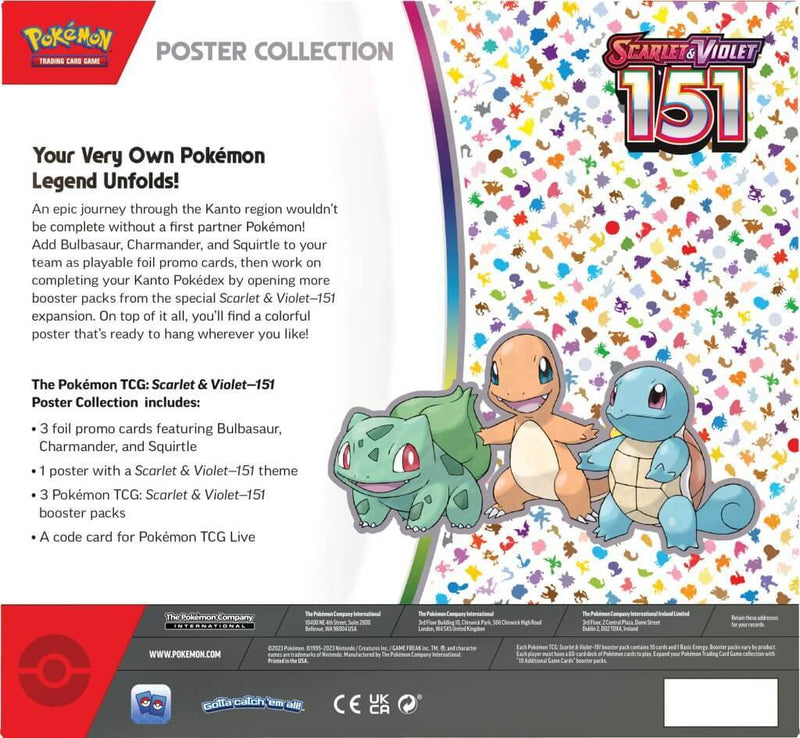 Pokemon TCG: Scarlet & Violet 151 Poster Collection (Back-Order)(Limit 1 per Customer)