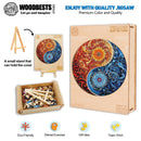 Woodbests - Yellow Blue Yin Yang Wooden Jigsaw Puzzle (160-200pcs)