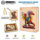 Woodbests - Colorful Dragon-2 Wooden Jigsaw Puzzle (90-120pcs)