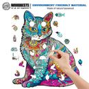 Woodbests - Elegant Cat Wooden Jigsaw Puzzle (90-120pcs)