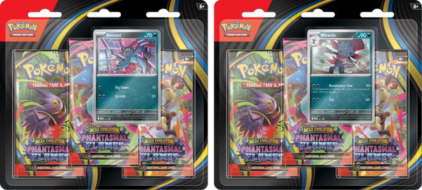 Pokemon TCG Mega Evolutions 2 Phantasmal Flames Three Booster Blister (Pre-Order)