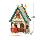 Robotime Rolife Twinkling Christmas House DIY Miniature House DS036 (Back Order)