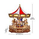Robotime Rolife Classic Carousel 3D Wooden Puzzle AMC01