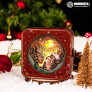 Woodbests - Snow Mountain Hut Kit - 3D Wooden Puzzle Night Light