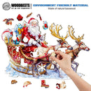 Woodbests - Santa and Rudolph Wooden Jigsaw Puzzle (90-120pcs)