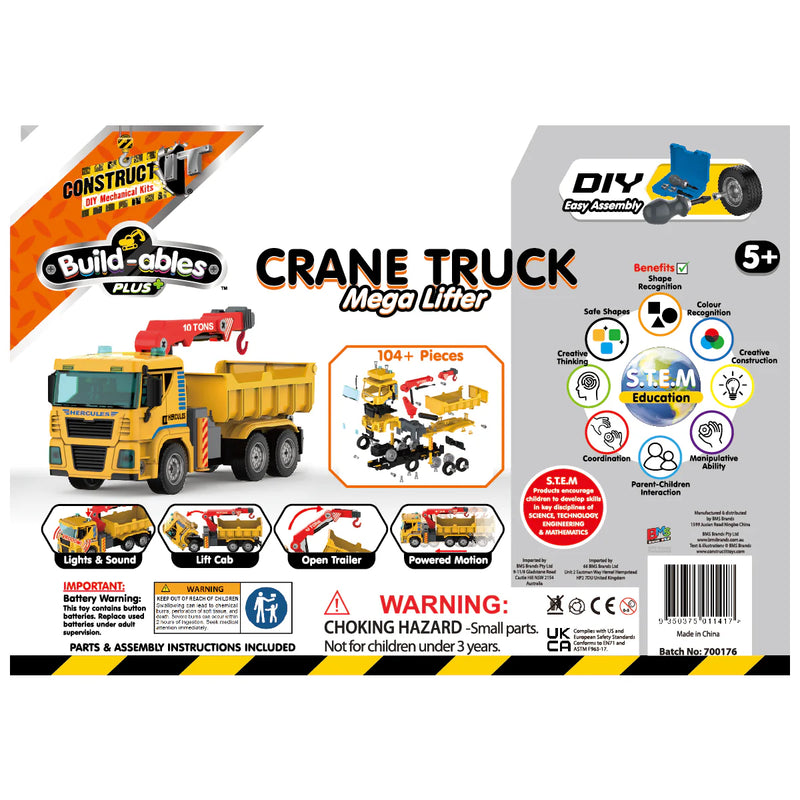 Construct IT Build-ables Plus Crane Truck