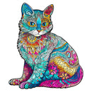Woodbests - Elegant Cat Wooden Jigsaw Puzzle (90-120pcs)