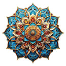 Woodbests - Mandala Blue Wooden Jigsaw Puzzle (160-200pcs)