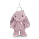 JAMIE KAY SNUGGLE BUNNIES - PENELOPE THE BUNNY KEY CHARM - PERIWINKLE 15CM