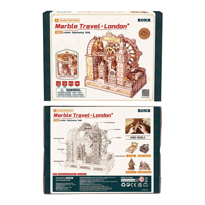 Robotime ROKR Marble Travel London 3D Wooden Puzzle EG01 (Pre-Order)