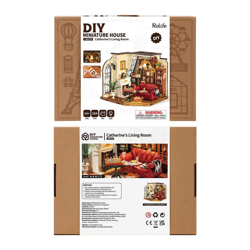 Robotime Rolife Catherine's Living Room DIY Miniature House DG175 (Pre-Order)