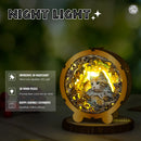 Woodbests - Mystical Cat Kit - 3D Wooden Puzzle Night Light