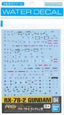 GUNDAM DECAL 84 RG 1/144 RX-78-2 Gundam