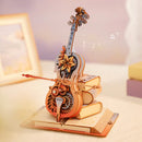Robotime ROKR Symphony of Gorgeous Dreams Mechanical Cello Music Box AMK63M