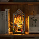 Robotime Rolife Holiday Garden House DIY Book Nook Shelf Insert TGB06