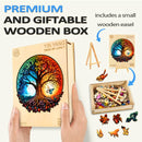 Woodbests - Yin Yang Tree of Life 7 Wooden Jigsaw Puzzle (160-200pcs)