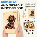 Woodbests - Dachshund Family - 2 Wooden Jigsaw Puzzle (160-200pcs)