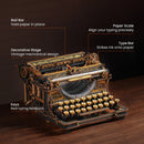Robotime ROKR Mechanical Typewriter Wooden 3D Puzzle LK703B (Classic Version)