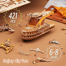HowCat Masterpiece Fantasy Airships 3d Wooden Puzzle