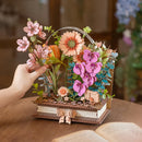 Robotime Rowood Wooden Blooming Book DIY Flower Bouquet 3D Puzzle TW04H (Pre-Order)