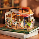 Robotime Rolife Corner Bookstore DIY Miniature House Kit DG164