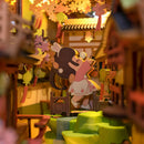 Robotime Rolife Falling Sakura Book Nook Shelf Insert TGB05