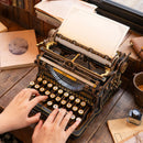 Robotime ROKR Mechanical Typewriter Wooden 3D Puzzle LK703B (Classic Version)