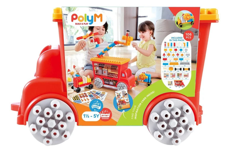 Hape PolyM Fire Rescue Truck