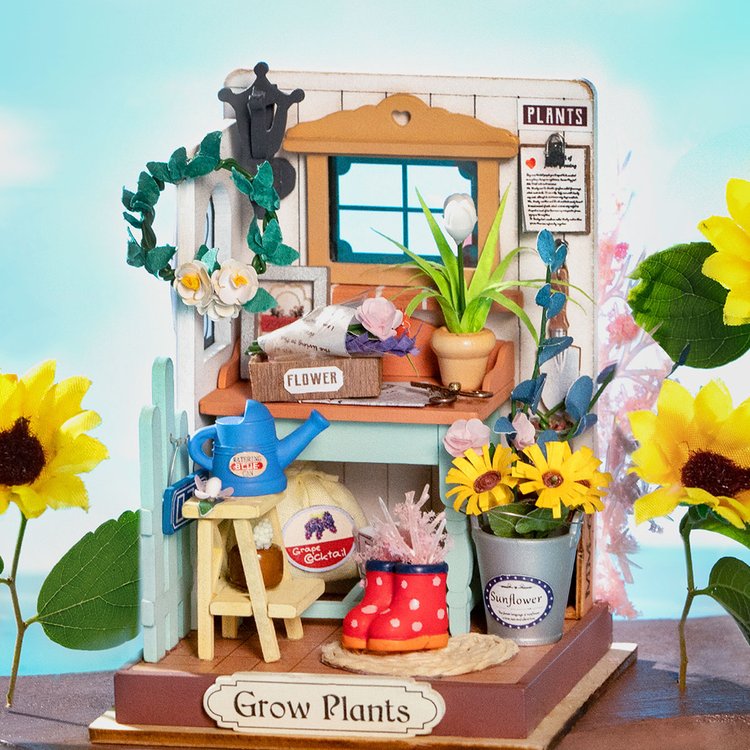 Robotime Rolife Dreaming Terrace Garden DIY Miniature House DS030