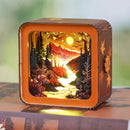 Woodbests - Forest Sunset Kit - 3D Wooden Puzzle Night Light