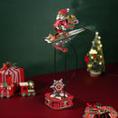 Robotime ROKR Santa on Skis MCD06 - Pendulum Balance Toy 3D Puzzle MCD06 (Pre-Order)