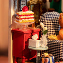 Robotime Rolife Holiday Living Room DIY Miniature House DS028