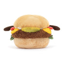 JELLYCAT AMUSEABLE BURGER MULTI-COLOURED H12XW12 CM